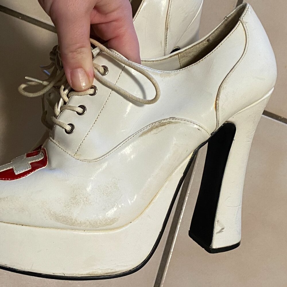 Demonia Gentern Nurse Heel Shoes RARE